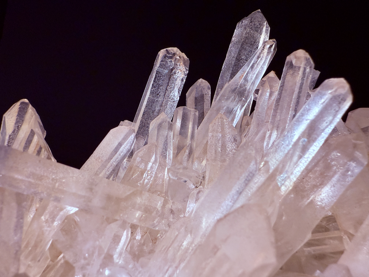 Madagascar Pink Crystal Cluster – Clear & Transparent Beauty