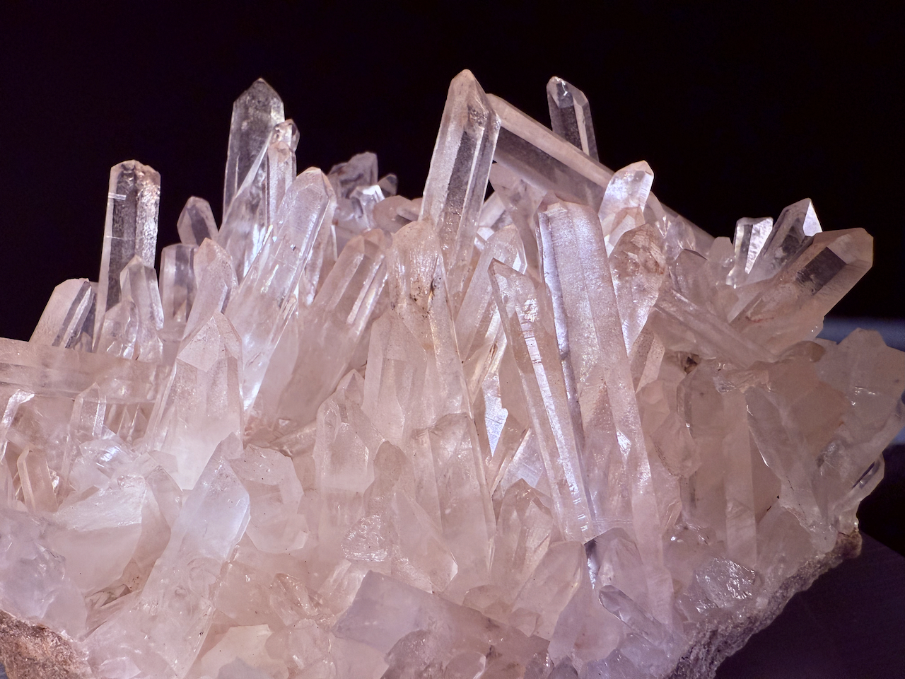 Madagascar Pink Crystal Cluster – Clear & Transparent Beauty
