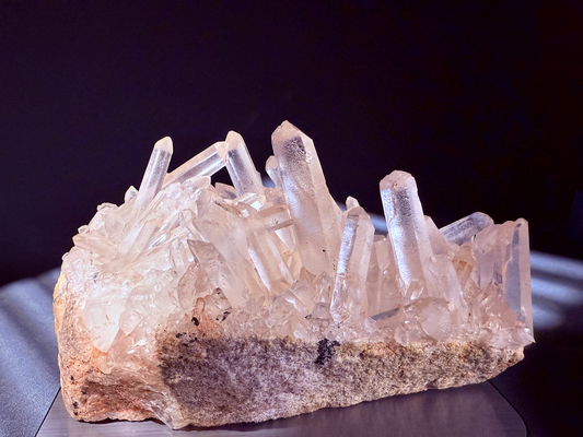 Madagascar Pink Crystal Cluster – Clear & Transparent Beauty