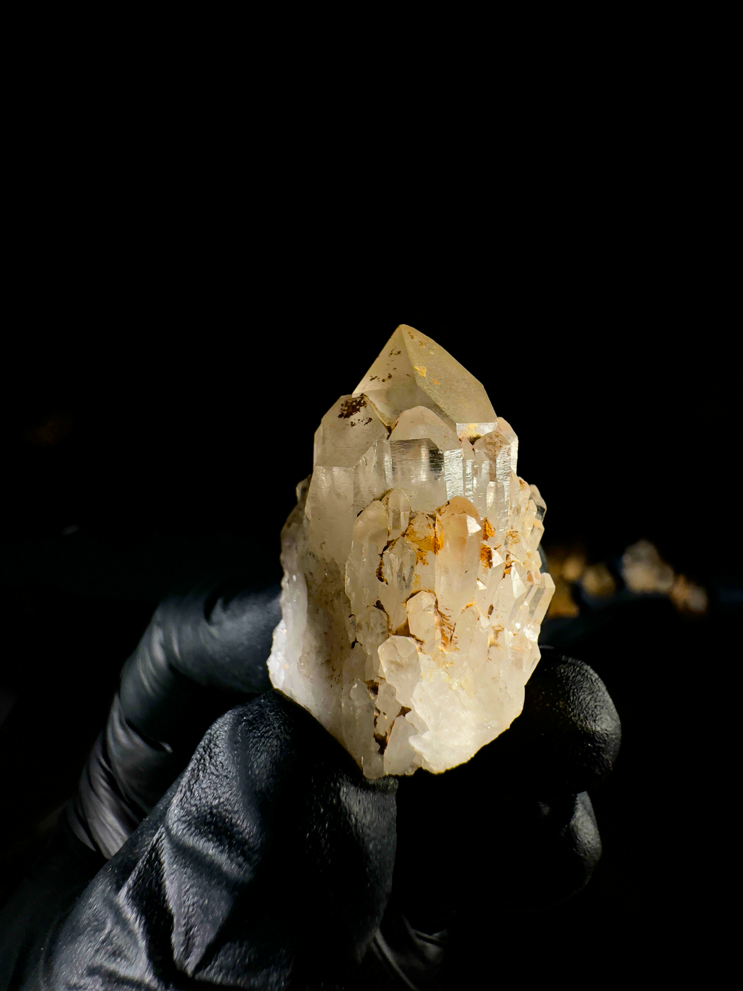 Golden Candle Quartz Crystal Cluster 002