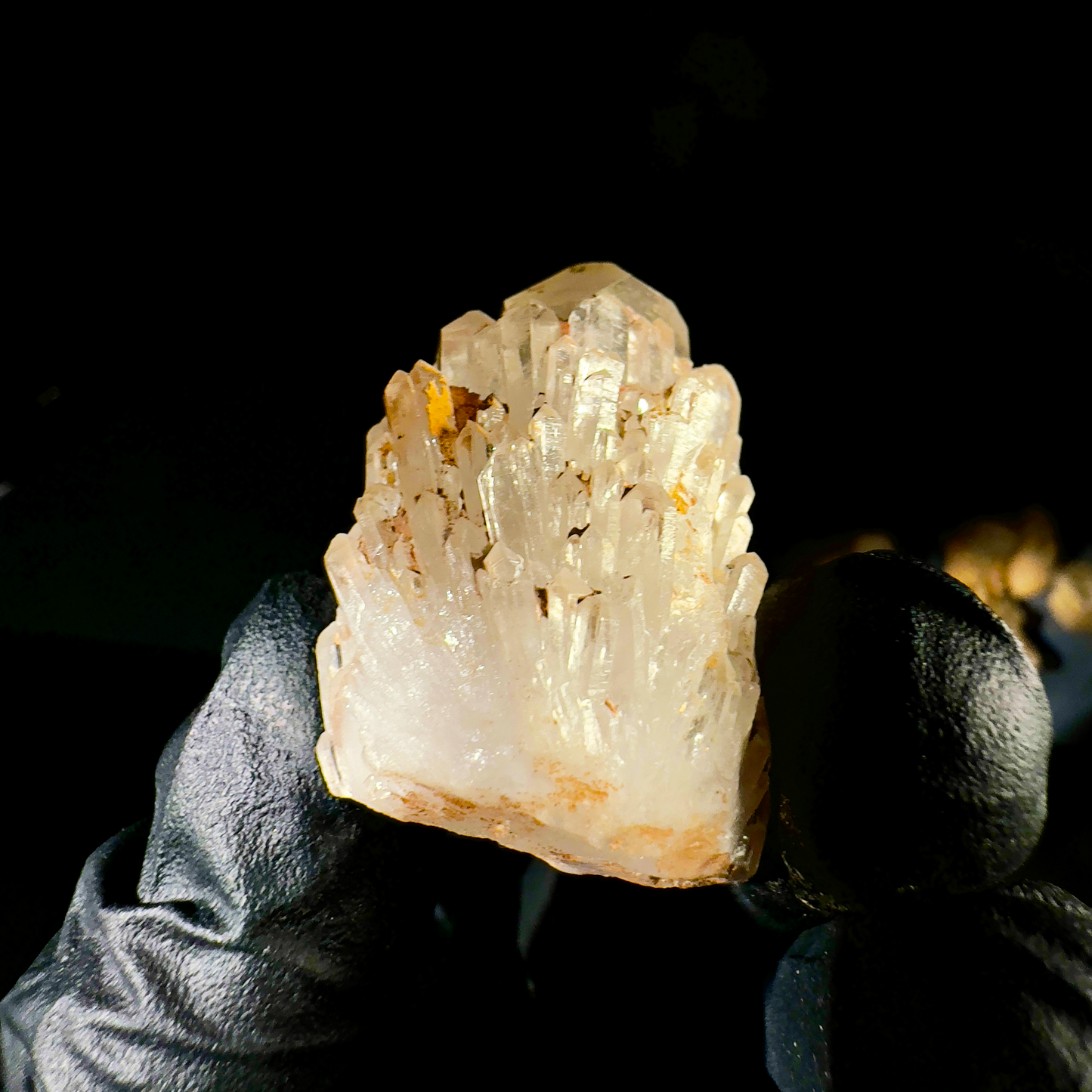 Golden Candle Quartz Crystal Cluster 002