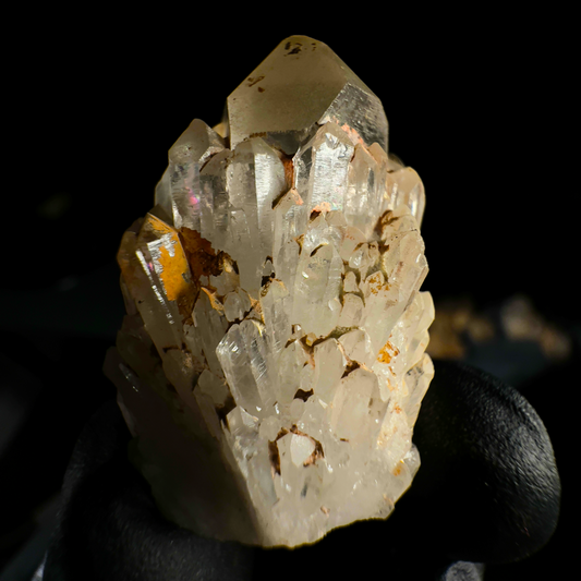 Golden Candle Quartz Crystal Cluster 002