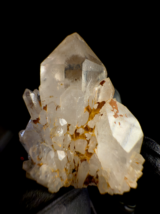 Golden Candle Quartz Crystal Cluster 004